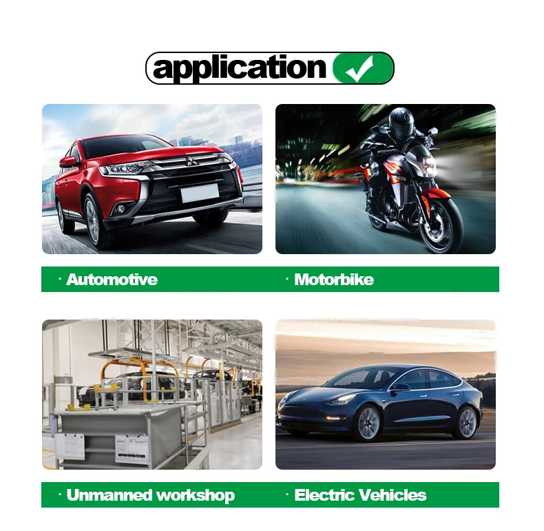 Application: Automotive, Motorbike, Workshop, Electric Vehicles